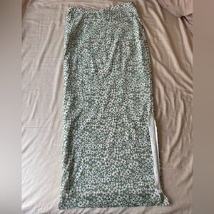 SHEIN long floral skirt